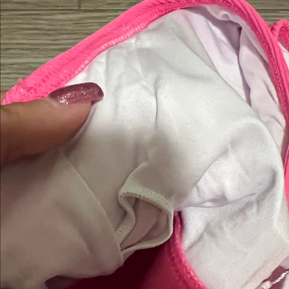 Pink Ribbed Bikini Set - Picture 5 of 7